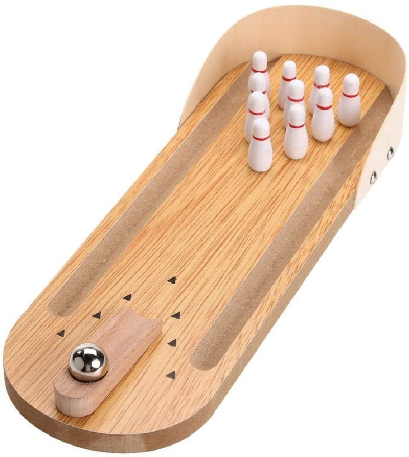Litewoo Bird Training Toy Mini Bowling Wooden Parrot Desktop Intelligence Training Game for Parakeet Cockatiel Conure Lovebird Budgie Finch Cockatoo African Grey - Image 4